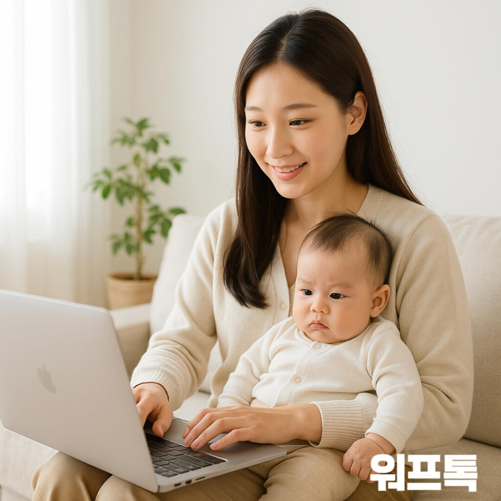 2025 육아휴직 보조금 신청 화면