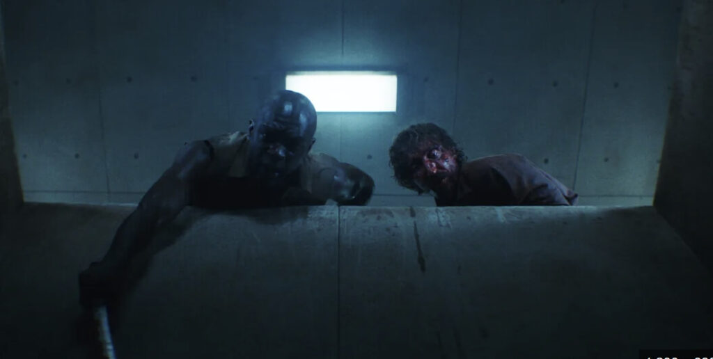 "The Platform 2019 Netflix movie poster with psychological thriller theme"