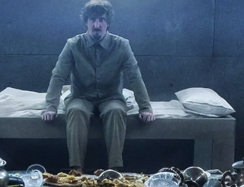 "The Platform 2019 Netflix movie poster with psychological thriller theme"