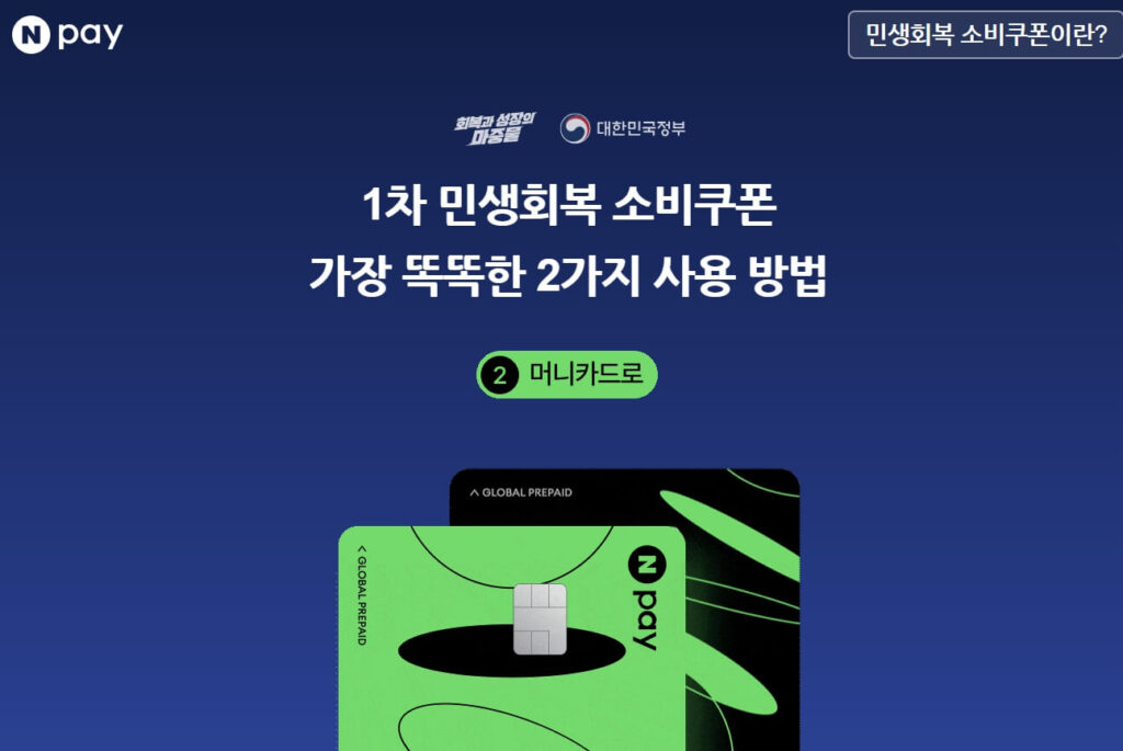 민생지원금 네이버페이 사용