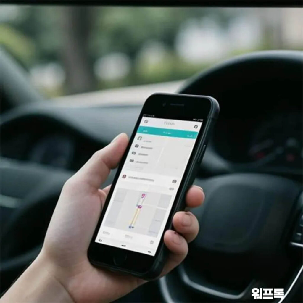 운전 중 휴대폰 및 내비게이션 조작