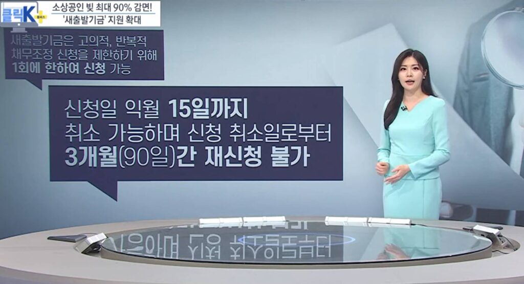 저소득 소상공인 자영업자 빚 탕감 신청 조건