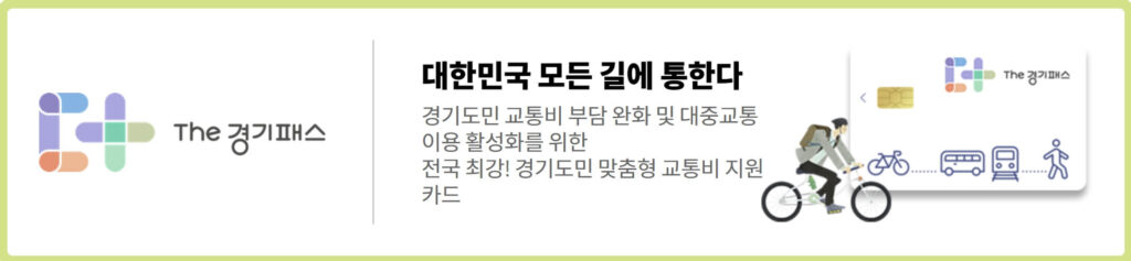 K패스 vs 기후동행카드 vs 경기패스