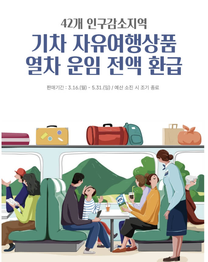 2026 여행가는 달 기차 할인