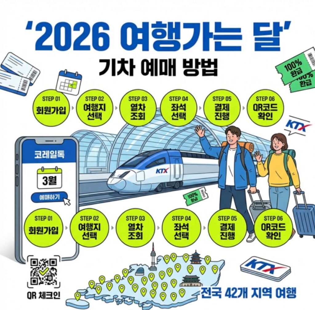 2026 여행가는 달 기차 예매 방법
