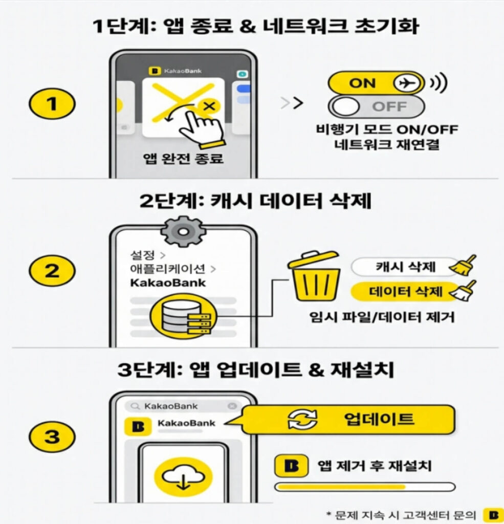 카카오뱅크 접속 오류