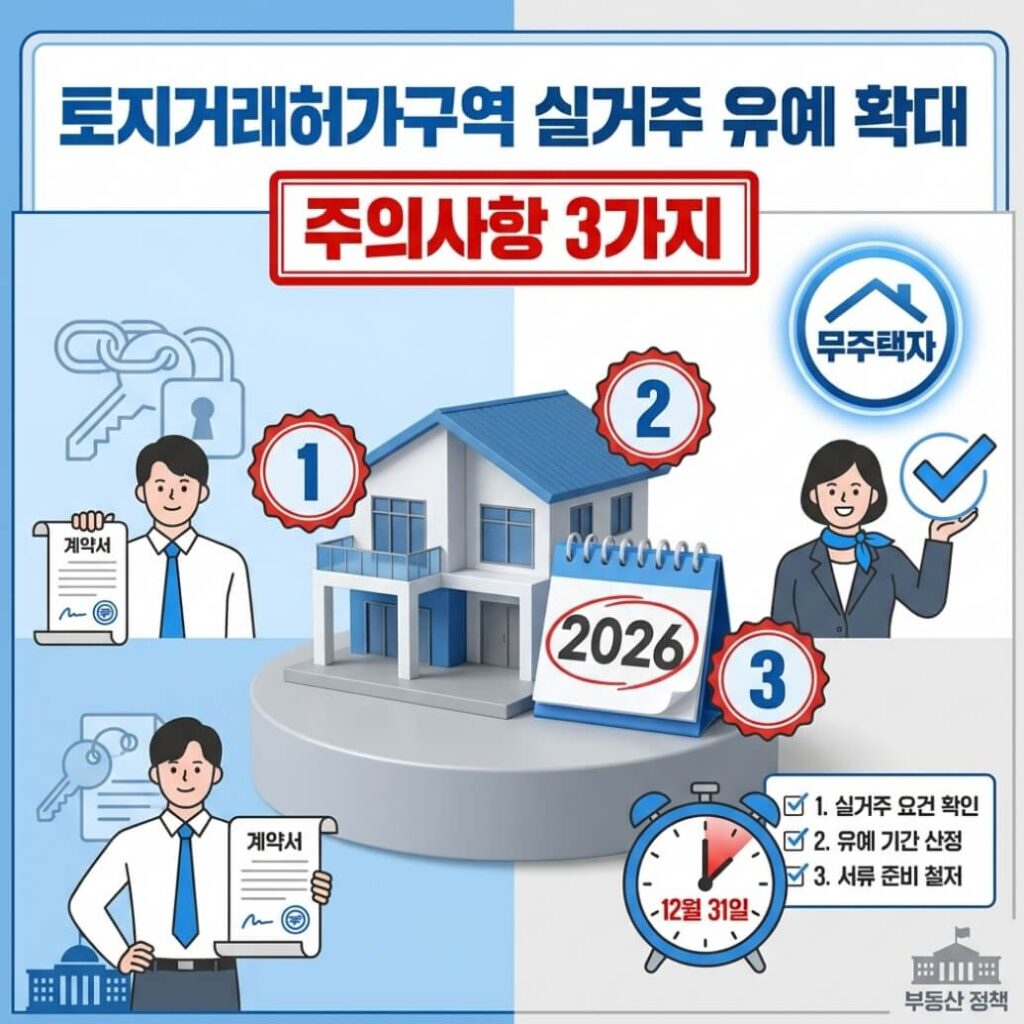 토지거래허가구역 실거주 유예